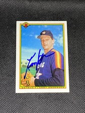Larry Andersen Houston Astros 1990 Bowman Signed Auto Card #67 ~ COA