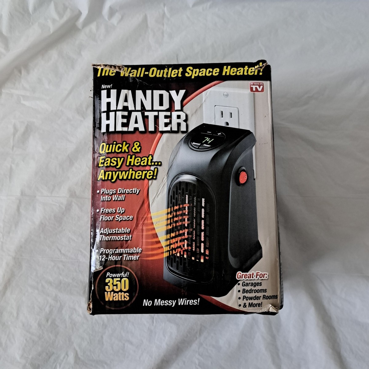 Handy Heater HEAT MC4 Power 400 Voltage 120 V Plug Outlet Space Heater |  eBay