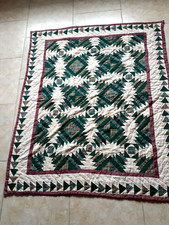 Vintage Handmade Crib Quilt, 56x44"