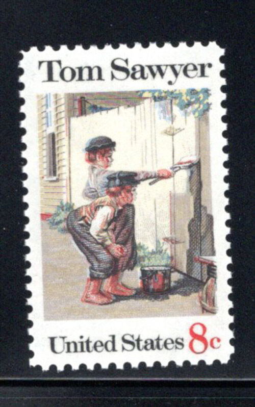 ▼スターファッカー▼Steel Era 年式不明▼相 1470 MNH Tom Sawyer, Error, mis-registered, two faces. See