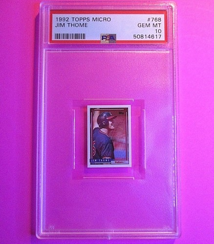 1992 Topps Micro Jim Thome 768 ROOKIE RC PSA 10 GEM MINT Rare Low 