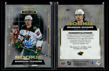 2021-22 Upper Deck Stature Base Rookie AUTO #167 Brandon Duhaime /199
