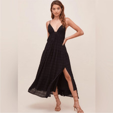 ASTR the label lizbeth black maxi dress