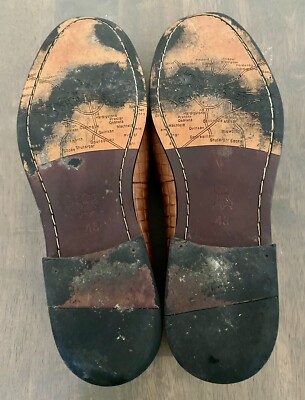 John Foster Leather Brown Shoes Mens Size 9.5-10 Euro 43 