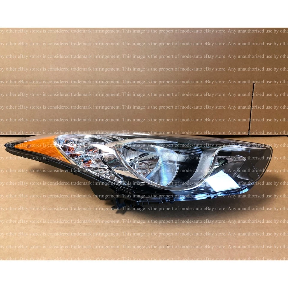 Conjunto de farol de halogênio passageiro direito para 2011 2012 2013 Hyundai Elantra - Imagem 2 de 4