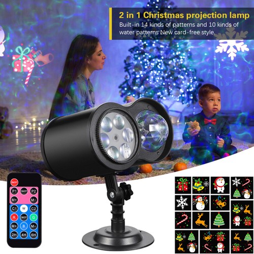 Outdoor Christmas Laser Projector LED Light Snowflake Lamp Xmas Party Decor NEW - Picture 4 of 24