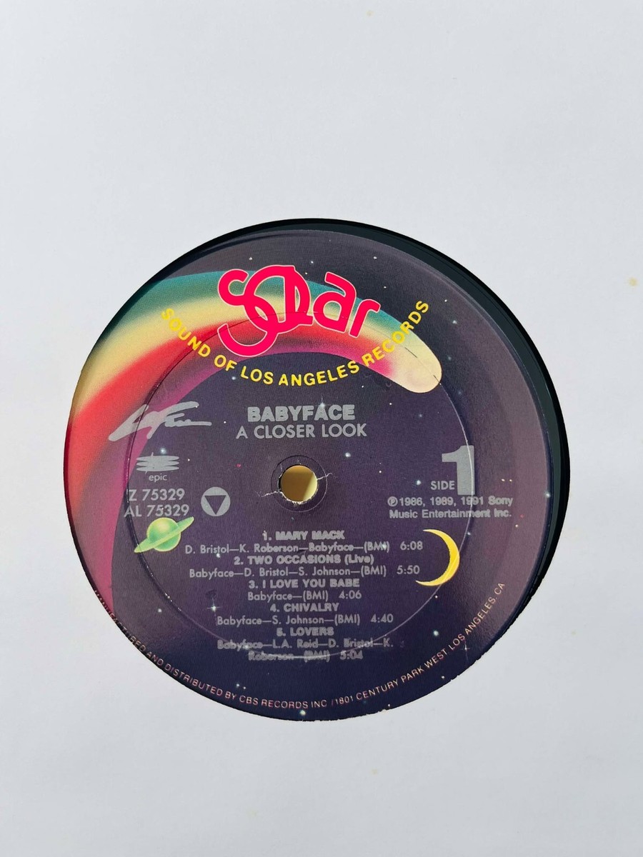 ベイビーフェイス Babyface 「a closer look」LP BABYFACE ‎/ A CLOSER LOOK (US-LP) - SOURCE RECORDS (ソース