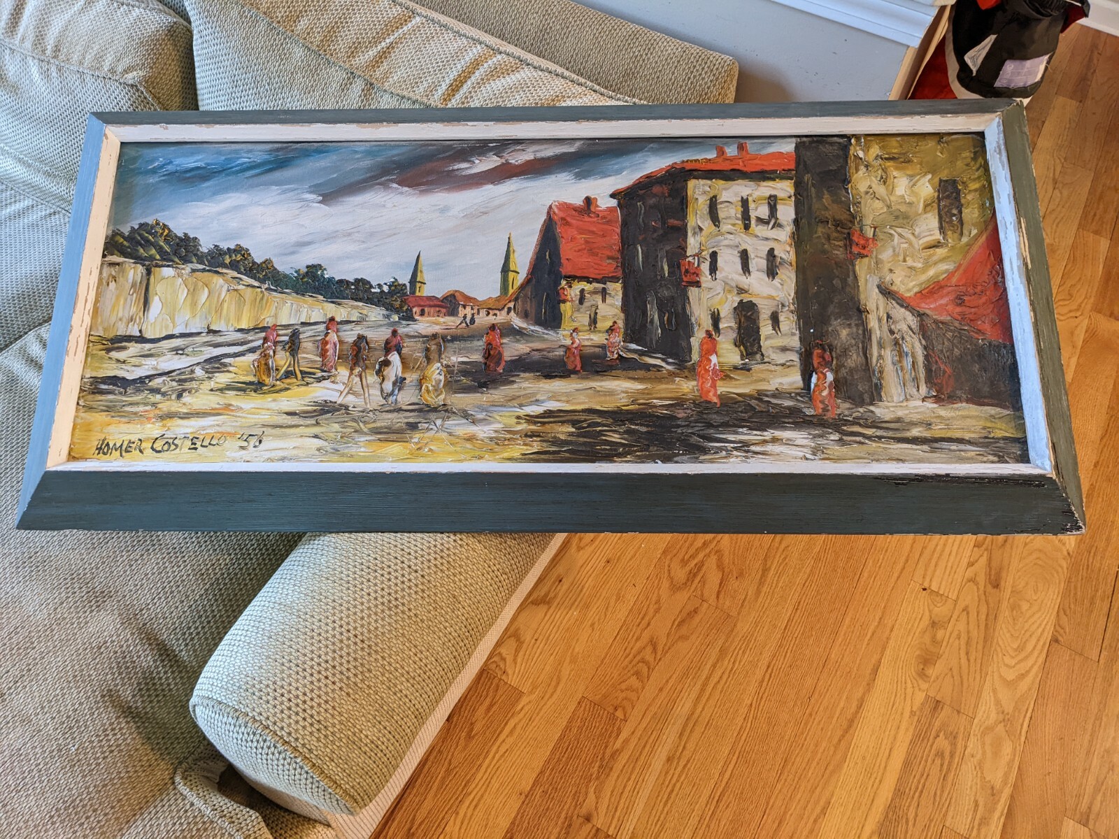 Midcentury Modern Oil by Listed Artist Homer Costello eBay