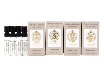 TIZIANA TERENZI CASSIOPEA EDP 1.5ml .05fl oz x 4 COLOGNE PERFUME SPRAY SAMPLES