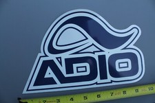 Adio Audio Skateboard Shoes Footwear Blue OG Vintage Skateboarding STICKER