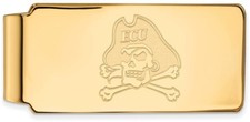 Gold Plated Sterling Silver East Carolina University Money Clip by LogoArt