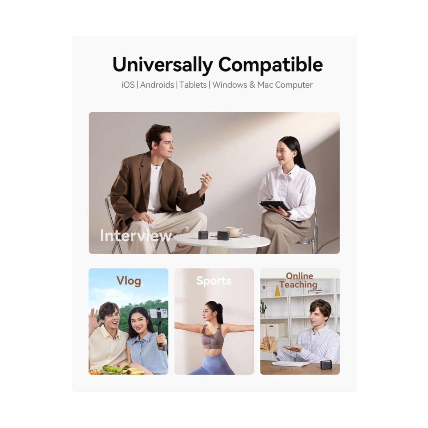 Hollyland Lark M2S Mini Combo M40 40W Koah Vlogging Grip Maxell Storage Bundle