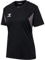 T-Shirt Damen Schwarz M hummel Authentic CO Baumwolle Kurzarm