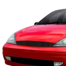 For Ford Focus 2000-2004 APG 1-Pc Black 8x6 mm Horizontal Billet Main Grille