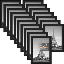 5X7 Picture Frame with Real Glass,Bulk Photo Frames for Wall or Tabletop Display