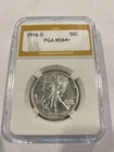 1916 D Walking Liberty Half Dollar MS64+