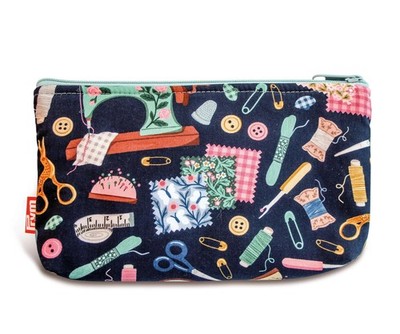 Prym Multi-Purpose Organizer Zipper Pouch, Aqua Notions