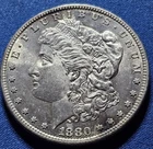 A 1880 S Morgan Silver Dollar. Beautiful BU Coin!!!