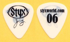 Styx James Young Signature White Guitar Pick - 2006 Tour