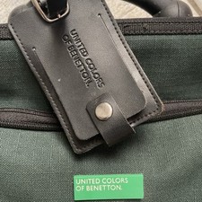 United Colors of Benetton Green Travel Garment Bag – Soft Case with Front Pocket