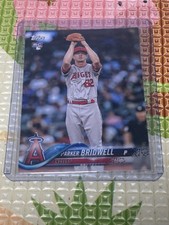 Topps Team Set Parker Bridwell Los Angeles Angels #A-13 Rookie Baseball Card. rookie card picture