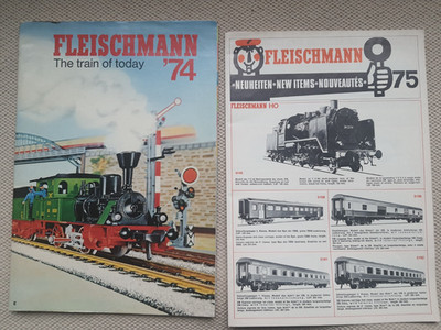 Fleischmann 1974 Model Train Railroad & Auto Rallye Catalog English, 1975 Items