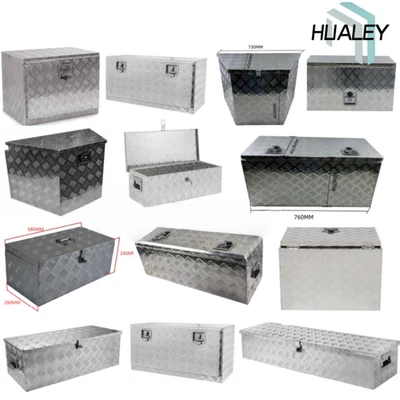 HUALEY Alubox Transportbox Anhängerbox Deichselbox Alu boxl 39-225 Liter AUSWAHL new