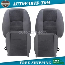 Front Cloth Seat Cover Gray For 2013-2018 Dodge Ram 1500 2500 3500 4500 5500 SLT