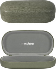 Hard Shell Leather Sunglasses Case,Classic Large Glasses Case for Women Men,Sung
