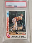PSA 9 MINT BASEBALL CARD 1982 TOPPS NOLAN RYAN HIGHLIGHT ASTROS NEW SLAB!