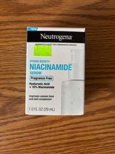 Neutrogena Hydro Boost Niacinamide Serum Hyaluronic Acid Fragrance Free 1.0floz