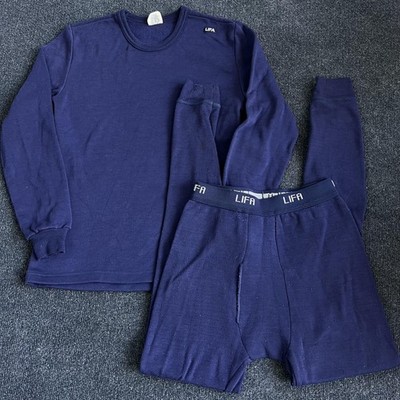 Vintage Helly Hansen LIFA Prolite 5000 Long Johns Mens Medium 2 Piece Blue USA