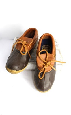Cabela's Steel Shank Leather & Rubber Water Proof Duck Shoes Women's 8 Brown Tan