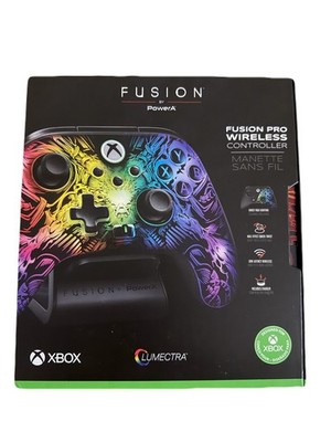New PowerA Fusion Pro Lumectra Multi-Colored XBGP0278-01 Gaming Controller Xbox