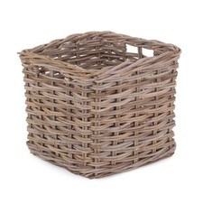 Square Kubu Grey Rattan Storage Basket