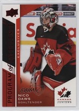 2020 Team Canada Juniors Program of Excellence Exclusives /165 Nicolas Daws 13h2
