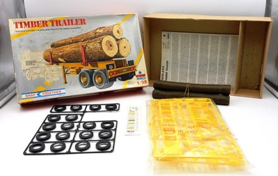 ESCI Timber Trailer Anhänger Lkw Holztransport Vintage Kunststoff Kit 1/32 S307