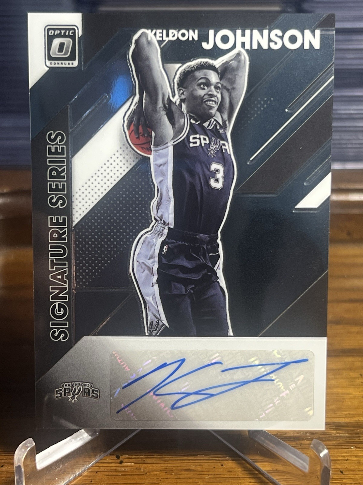 2019-20 Donruss Optic #SS-KJN Keldon Johnson Signature Series AUTO Spurs RC 🔥