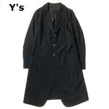 USED Y'S YOHJI YAMAMOTO TAILORED JACKET, WOOL GABARDINE, SIZE 4 ACCEPTABLE