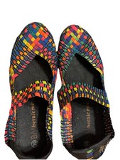 Bernie Mev Cuddly K Pull-On Flats, Stretch Woven Elastic Shoe, Memory Foam US 8