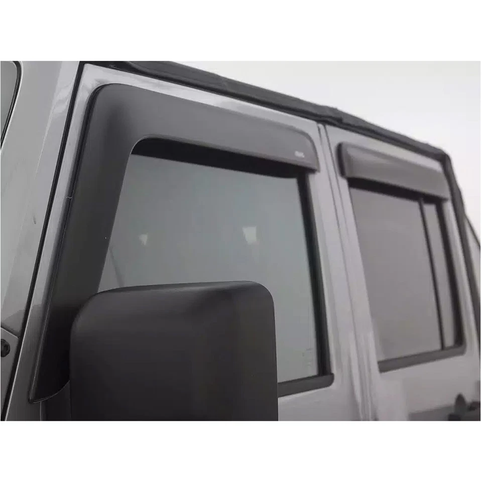 AVS Ventvisor Set of 4 Window Deflectors for 2007-2018 Jeep Wrangler JK 4DR Foto 2 de 4