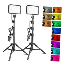 RGB Photography Video Lighting, Studio Lights with Adjustable Tripod 16 Colors