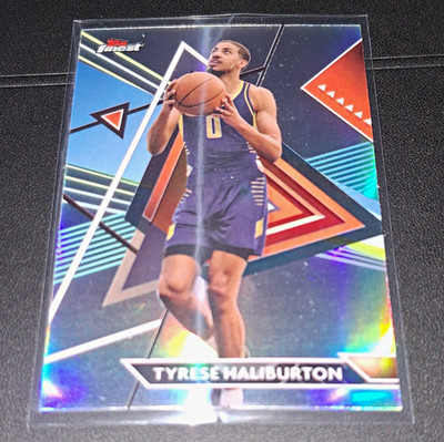 Topps Finest Tyrese Haliburton Refractor 2023-24 Indiana Pacers #126