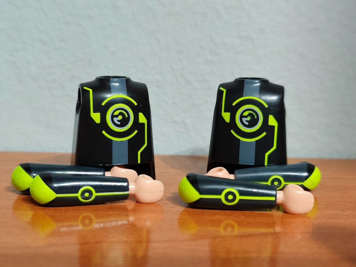 PLAYMOBIL X2 KÖRPER TORSOS ARME GEHEIMAGENT TOP AGENTS FUTURE PLANET