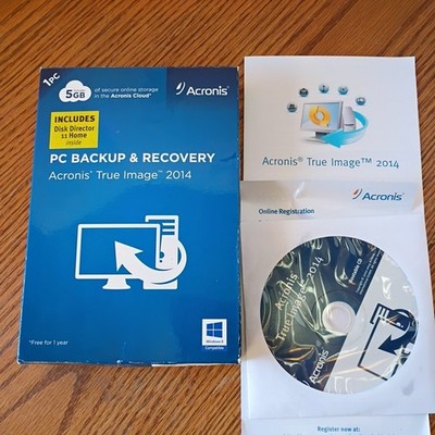 Acronis True Image 2014   PC Backup & Recovery Software (1 Computer) Disc