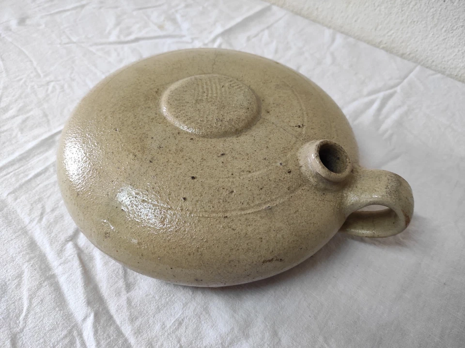 Ancienne Bouillotte en terre cuite 22 cm de diamètre - Photo 2/4