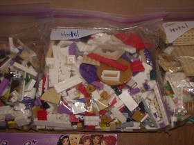 Lot Lego friends grand hotel & add-ons 41101 41035 juice bar incomplete no boxes