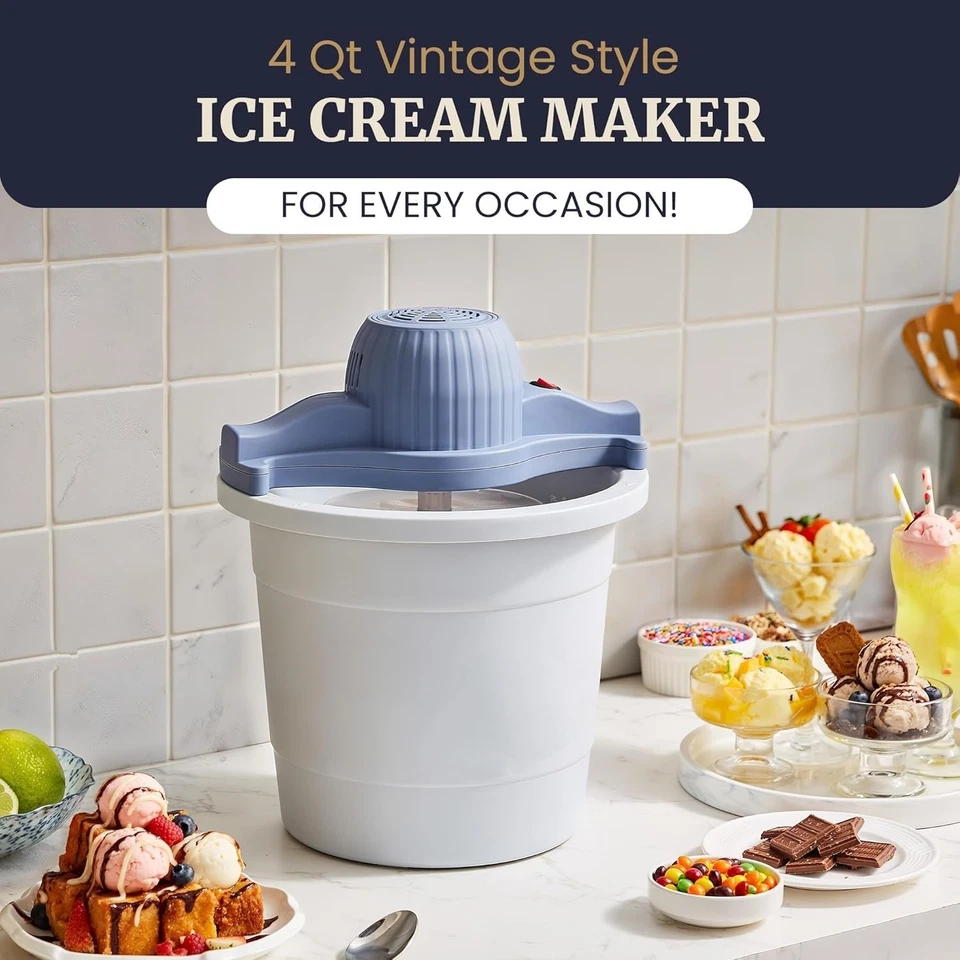 Máquina de helados sorbetes y yyogur helado de plástico resistente potente 50 Вт США - Изображение 3 из 4