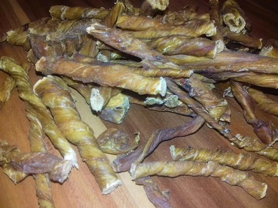 KAUSNACK24 1 Kg KÄLBERBLASEN gedreht beliebter Kauartikel Hundeleckerli Welpensticks Hund