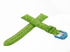 BRAND NEW Genuine Michele 16mm Green Alligator Leather Watch Band Strap